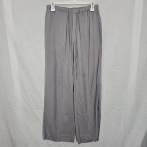 Elegant Wide Leg Satin Pant